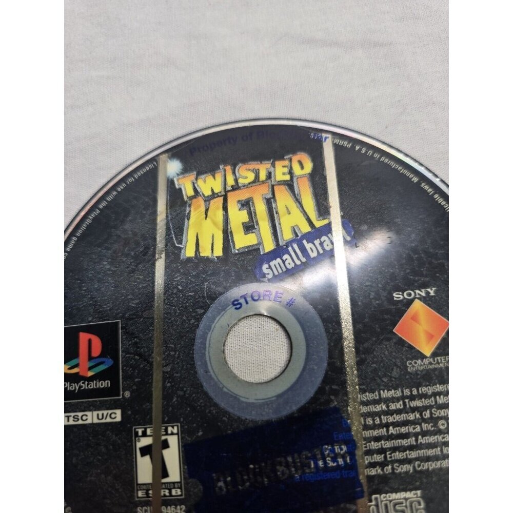 Twisted Metal: Small Brawl Sony Playstation 1- Disc Only- Blockbuster - Picture 3 of 6